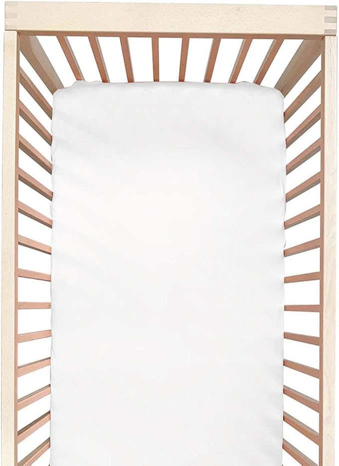Milk Moon — 19 Momme, 100% Mulberry Silk, Standard Crib Sheet
