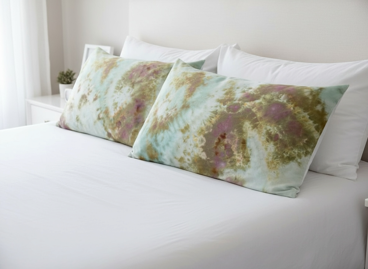 Blooming Garden — 25 Momme, 100% Mulberry Silk, Zippered Pillowcase