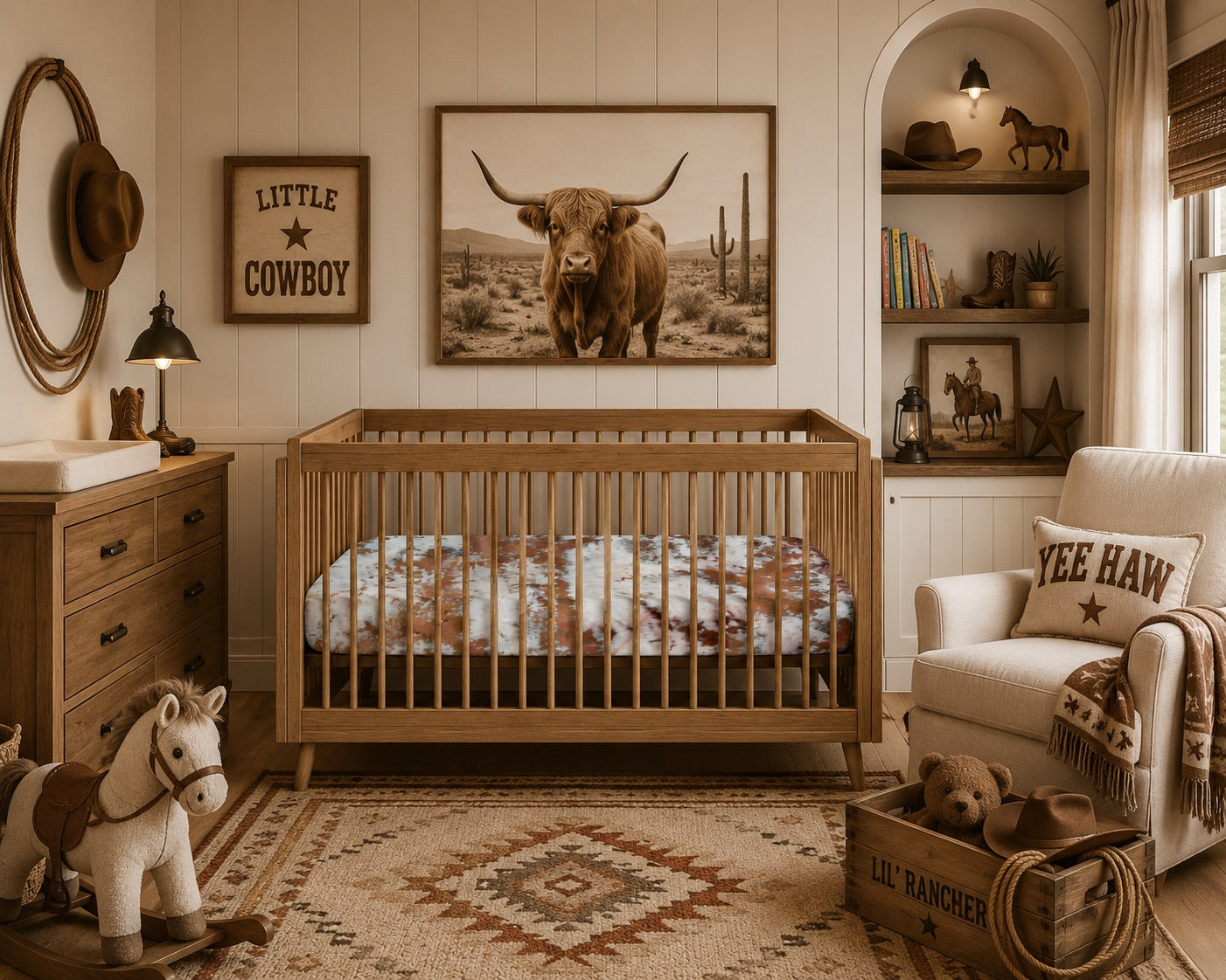 Golden Dune  — 19 Momme,  100% Mulberry Silk, Standard Crib Sheet