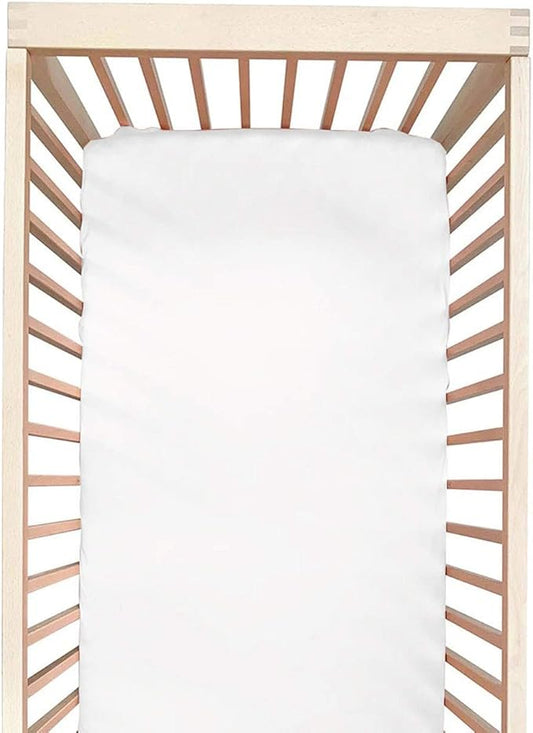 Milk Moon  — 19 Momme,  100% Mulberry Silk, Standard Crib Sheet