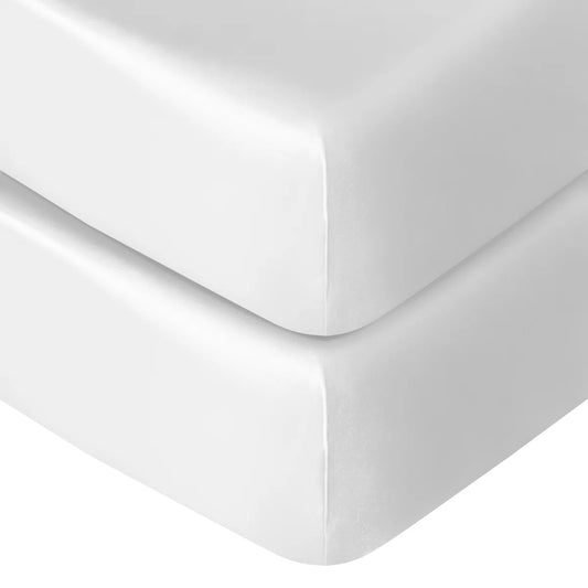 Milk Moon  — 19 Momme,  100% Mulberry Silk, Standard Crib Sheet
