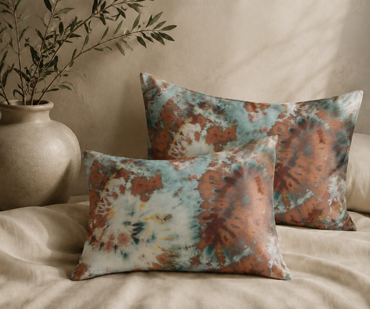 Ice Volcano — 25 Momme, 100% Mulberry Silk, Zippered Pillowcase