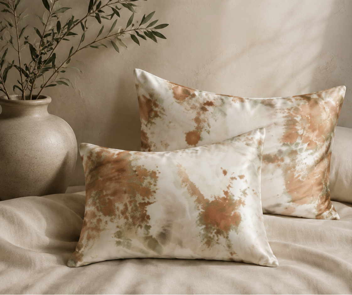 Golden Dune — 25 Momme, 100% Mulberry Silk, Zippered Pillowcase
