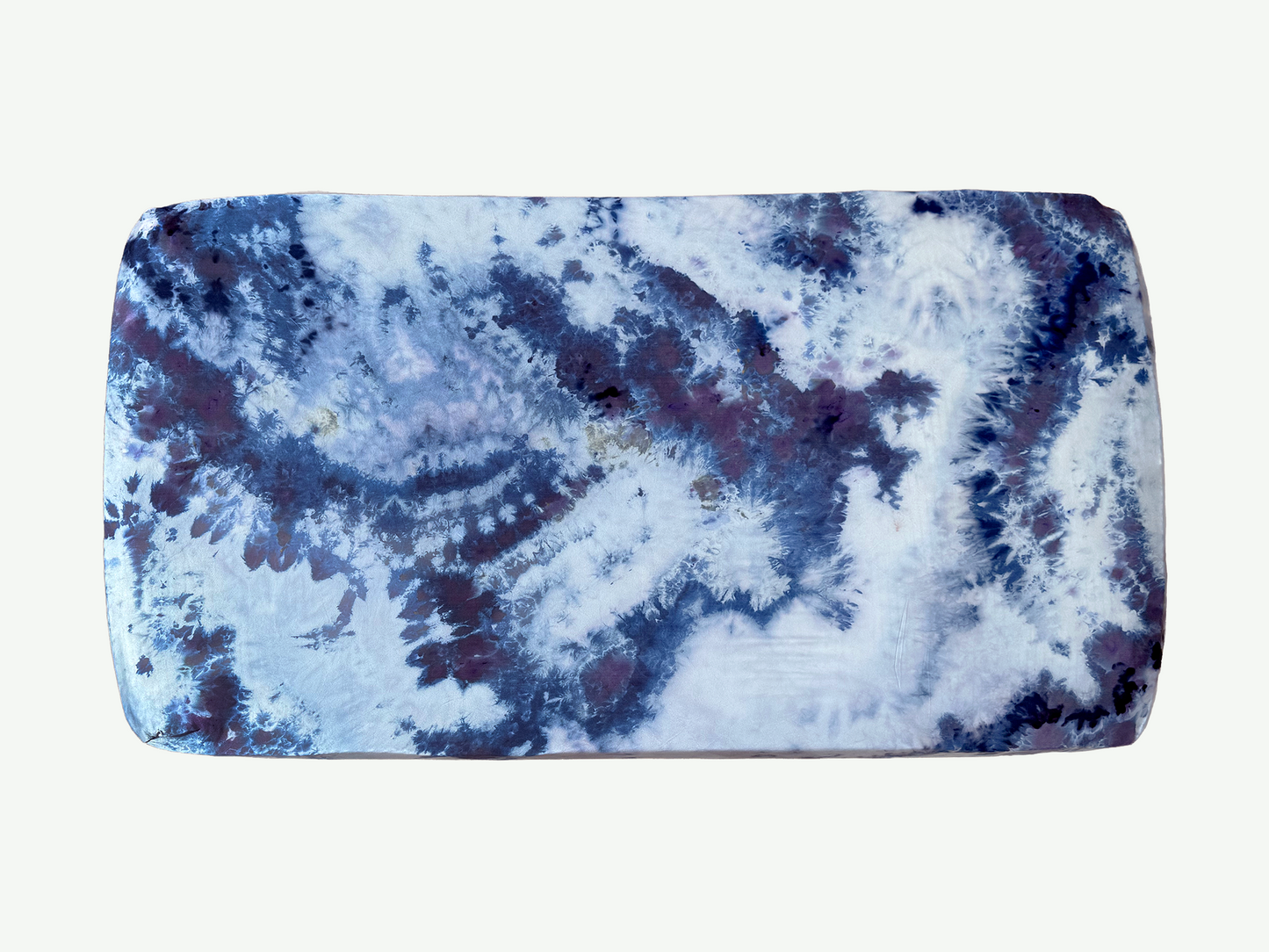 Midnight Glacier  — 19 Momme, 100% Mulberry Silk, Standard Crib Sheet